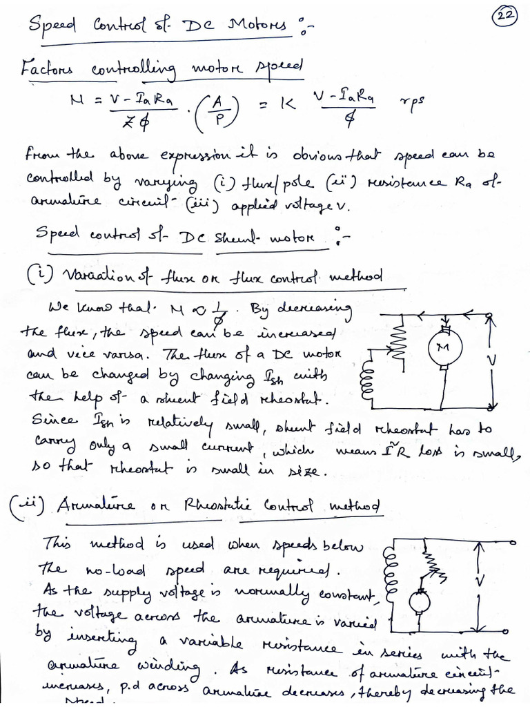 DCSM Unit-1B DC Synchronous Machines | PDF
