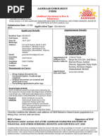 Aadhaar Enrollment Form for Ages 5-18 | PDF | Access Control ...