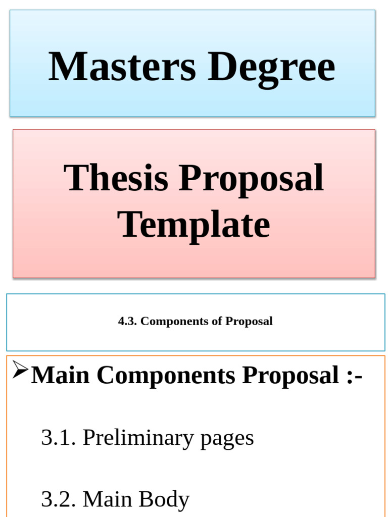 Masters Thesis Proposal Template Guide | PDF | Leadership | Job ...