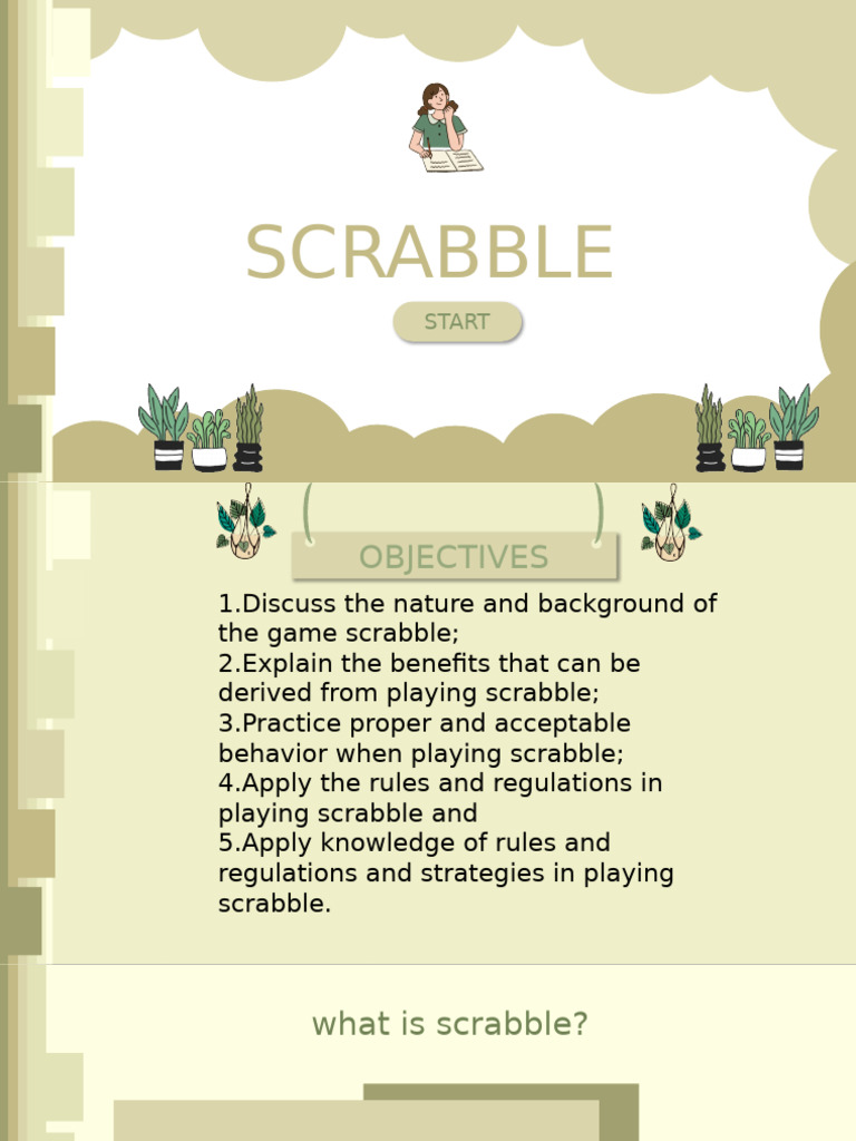 Benefits and Rules of Scrabble Game | PDF | Abstract Strategy Games | Chess