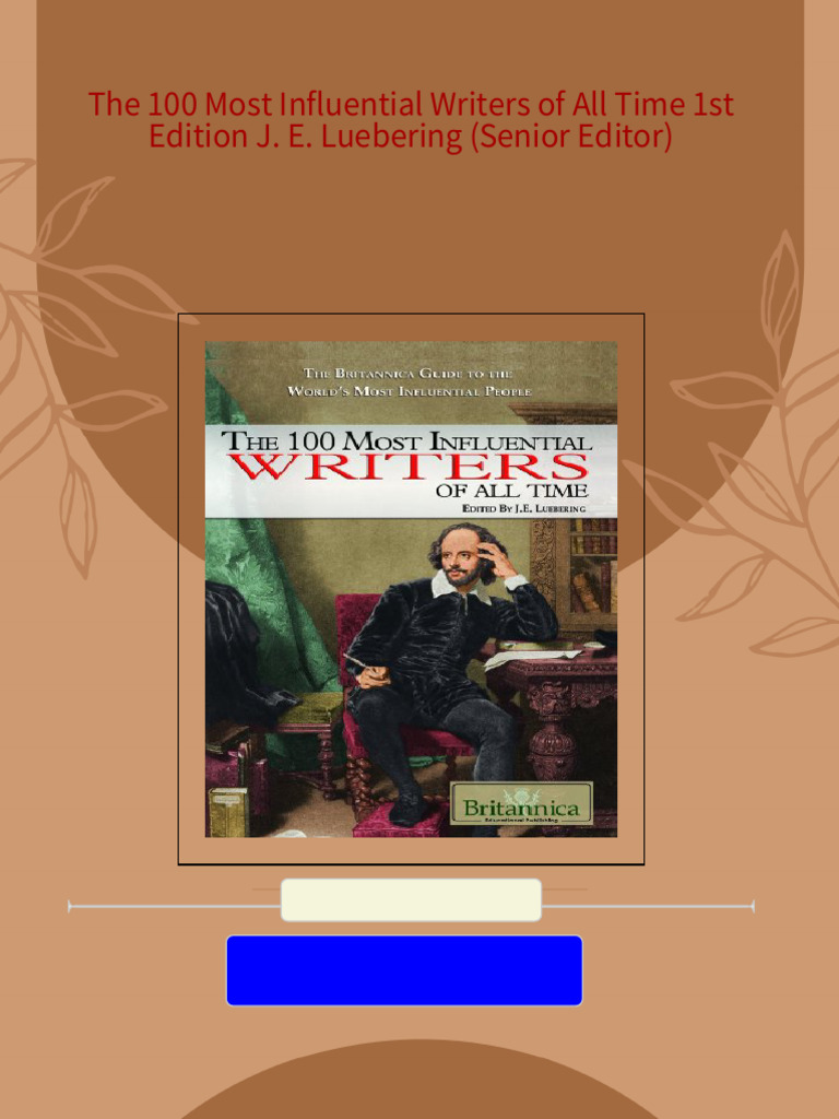 100 Most Influential Writers Of All Time