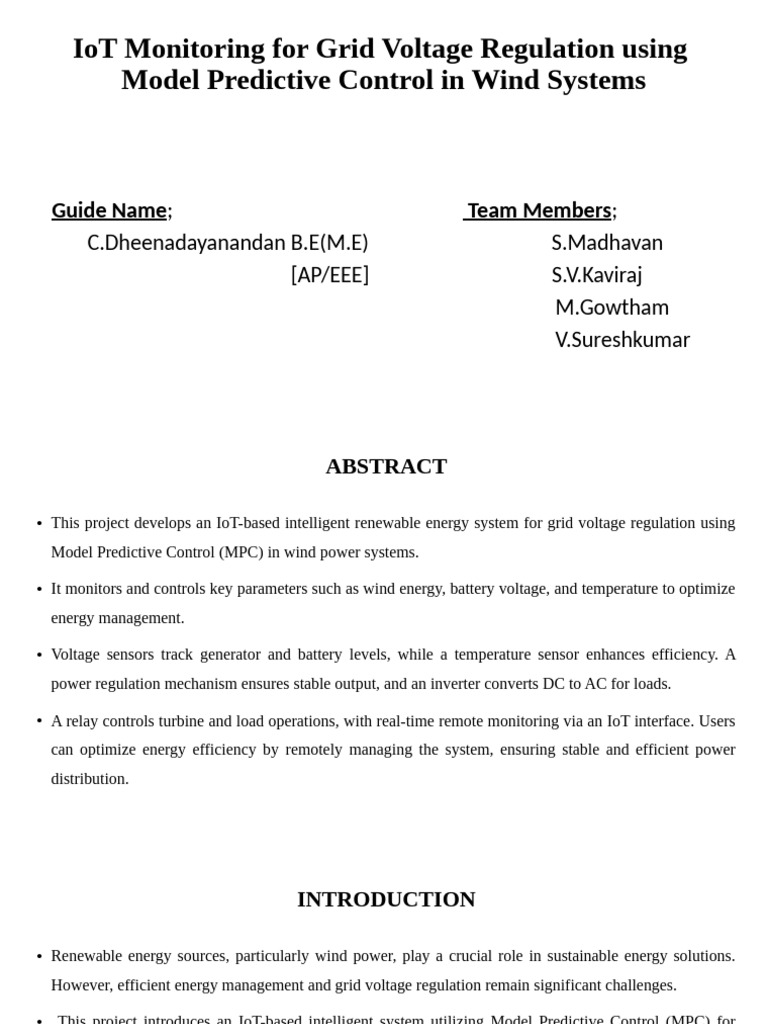 MMMM | PDF | Wind Power | Electrical Grid