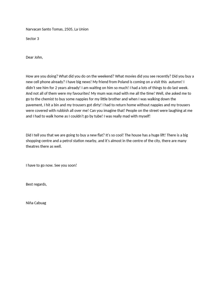 Letter to John: Life Updates | PDF