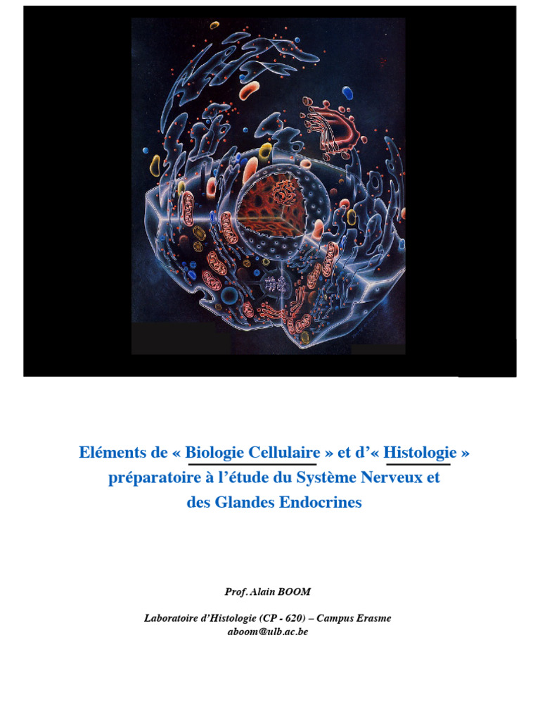 Biologie Cellulaire et Histologie Essentielles | PDF | Cellule ...