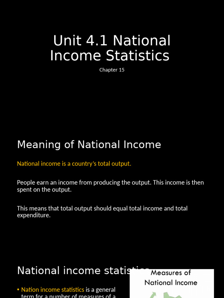Understanding National Income Statistics | PDF | Measures Of National ...
