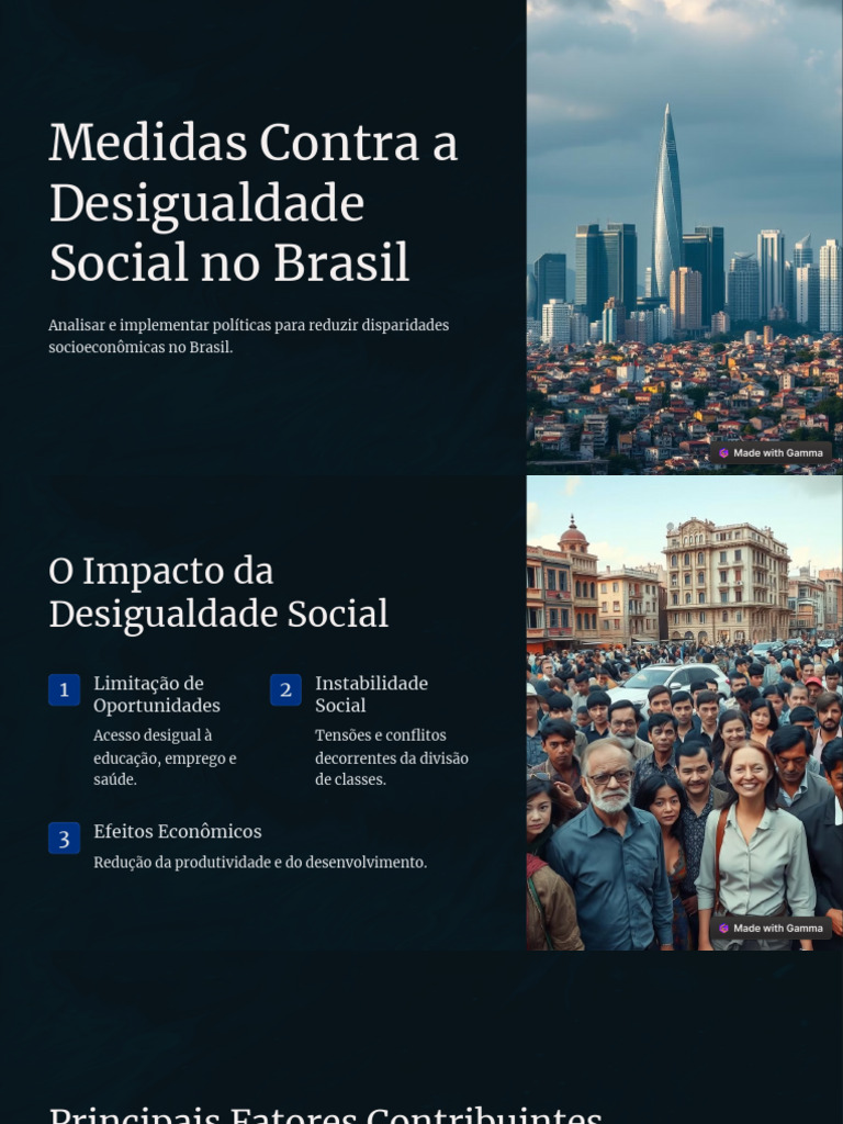 Medidas para Reduzir Desigualdade no Brasil | PDF