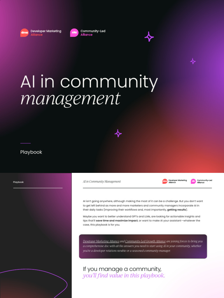 AI in Community Management Playbook | PDF | Artificial Intelligence ...