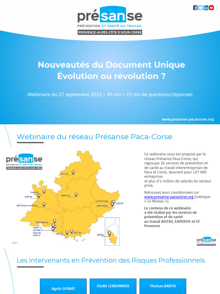 Nouveautés du Document Unique en 2022 | PDF | Risque | Gestion des risques