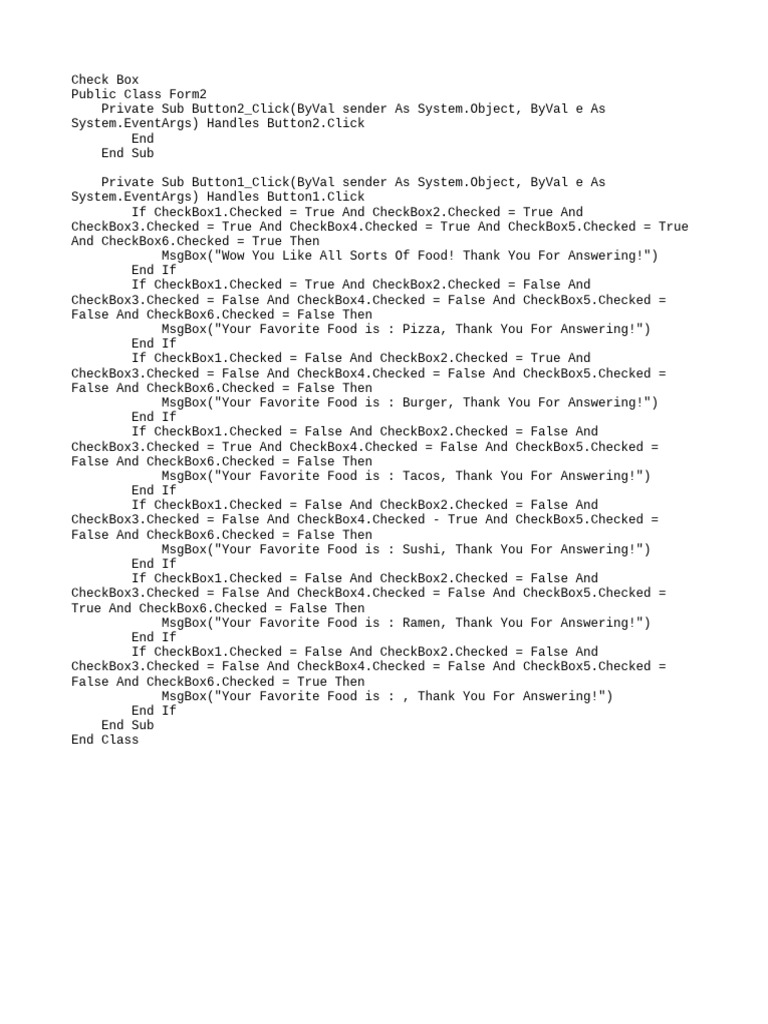 Checkbox pdf