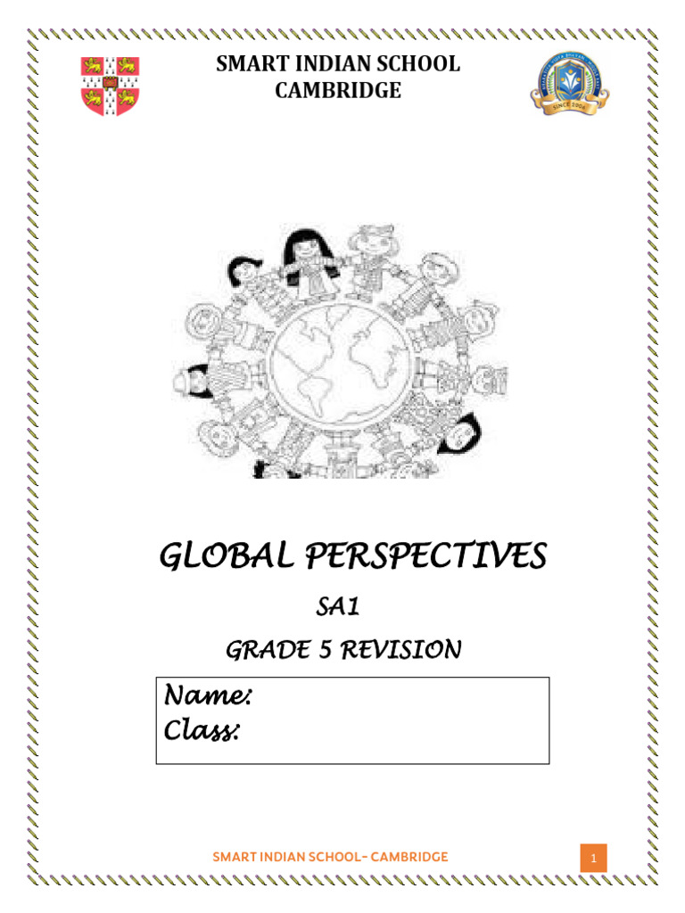 Grade 5 Global Perspectives Revision | PDF | Peace | Negotiation