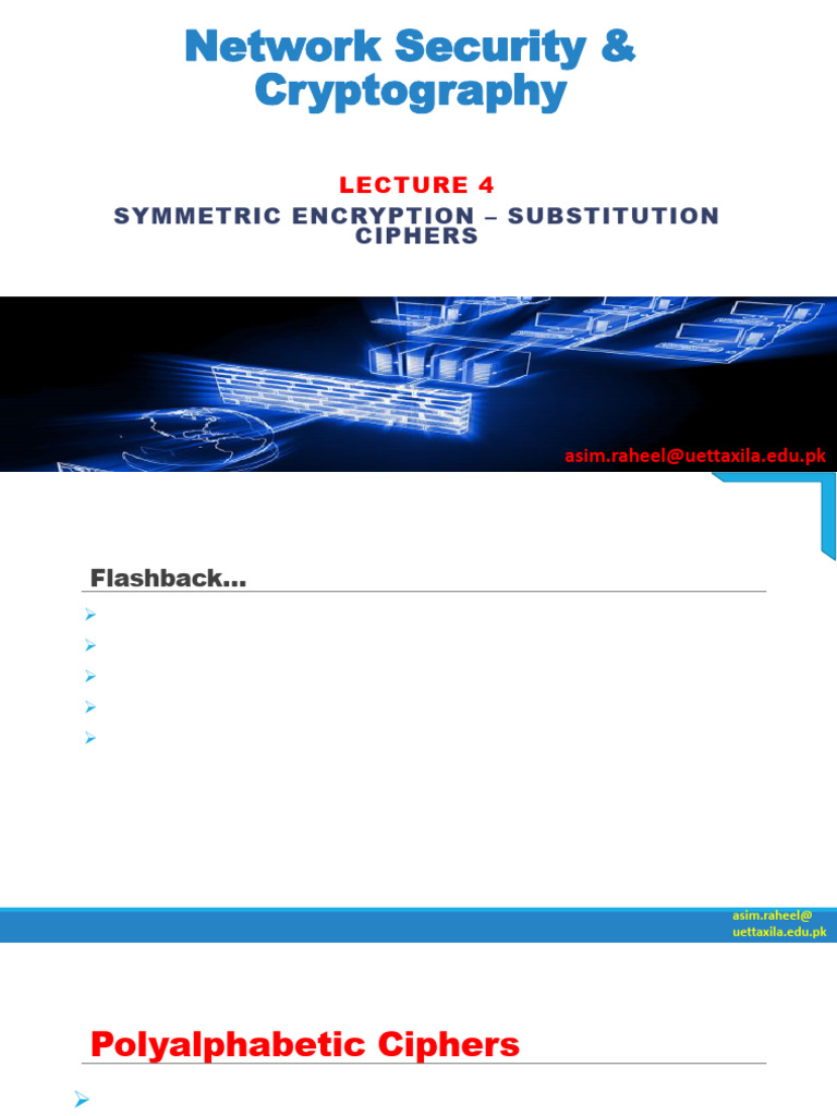Symmetric Encryption: Substitution Ciphers | PDF | Cipher | Cryptography