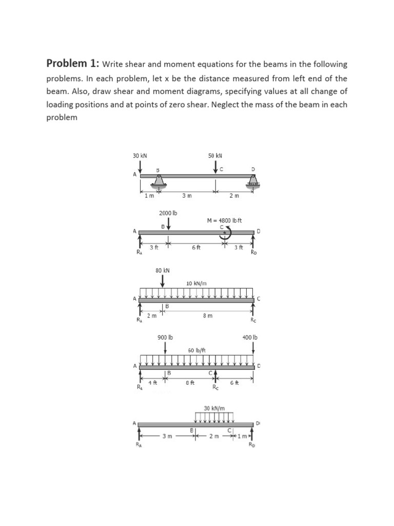 2.1 Questions From Strength of Material's | PDF | Beam (Structure ...