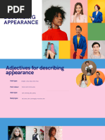 Describing Appearance in English | PDF | Hair | Human Appearance