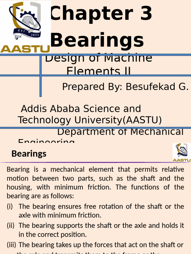 Understanding Bearings in Mechanical Design | PDF | Bearing (Mechanical ...