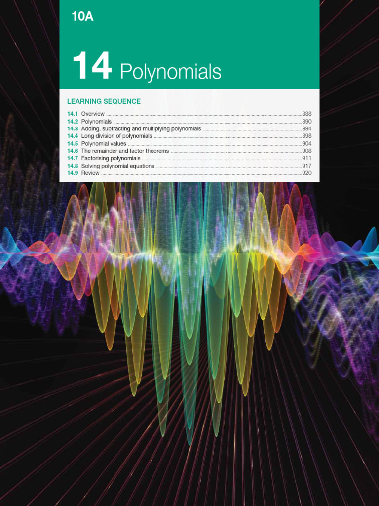 Understanding Polynomials in Algebra | PDF | Polynomial | Factorization