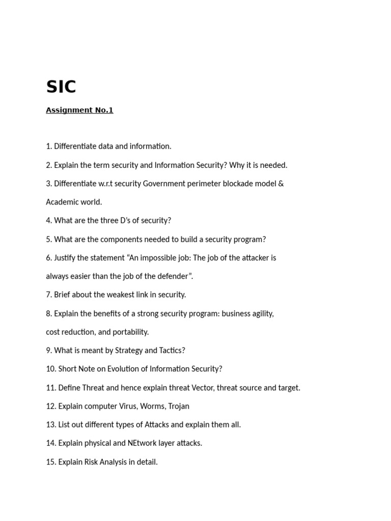 Key Concepts in Information Security | PDF