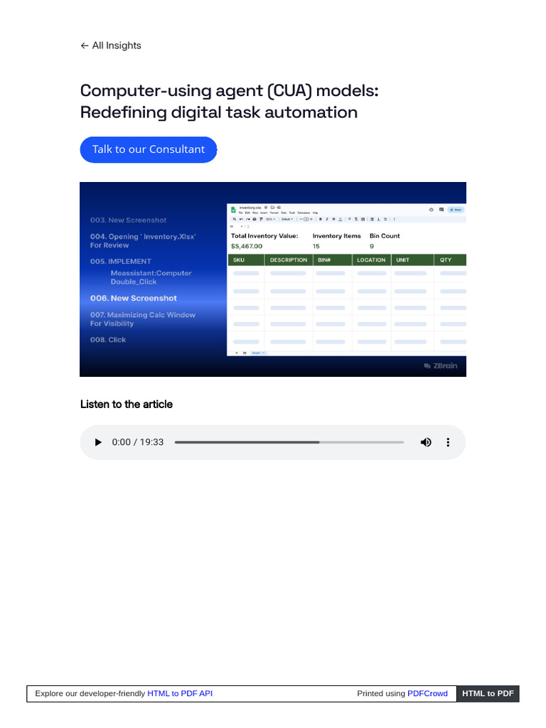 CUA Models: Revolutionizing Task Automation | PDF | Artificial ...