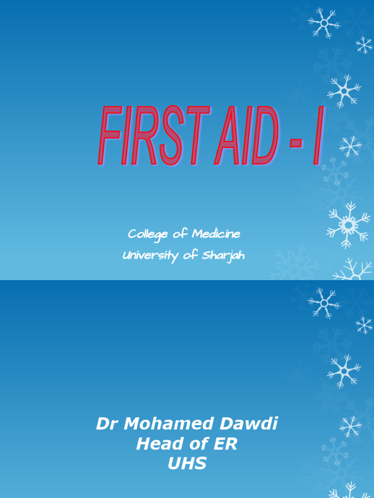 First Aid Training Guide for Emergencies | PDF | First Aid | Burn