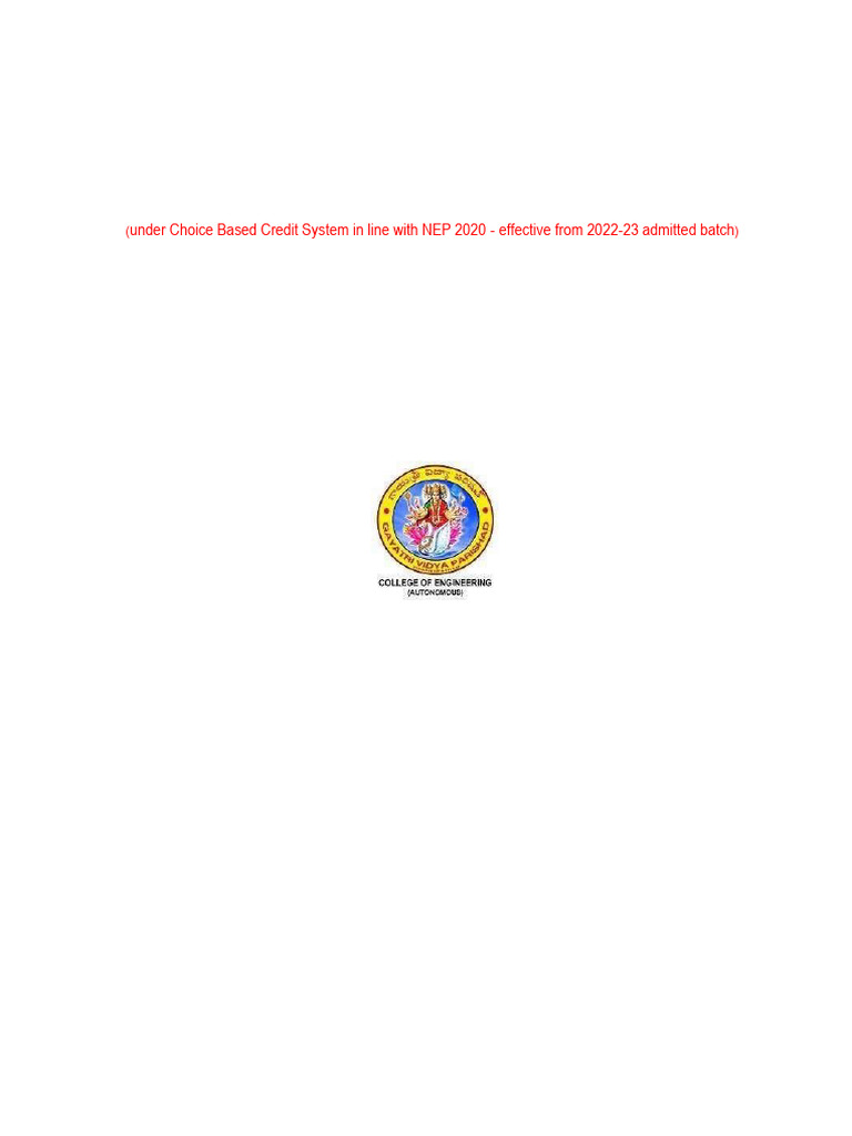 B.Tech Academic Regulations R-22 Overview | PDF | Course Credit | Thesis