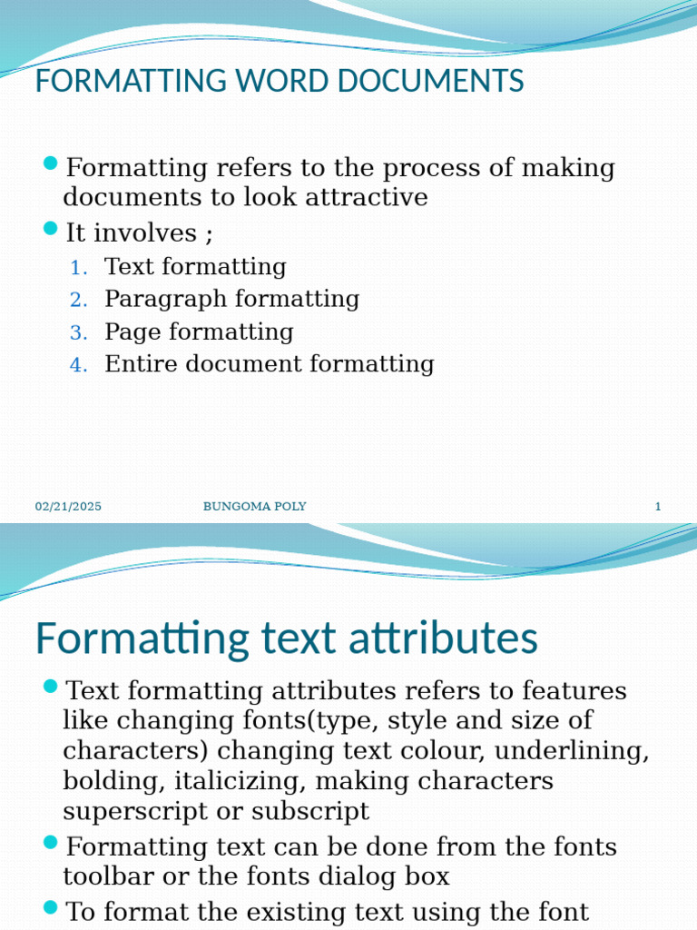 Word Document Formatting Guide | PDF | Paragraph | Letter Case