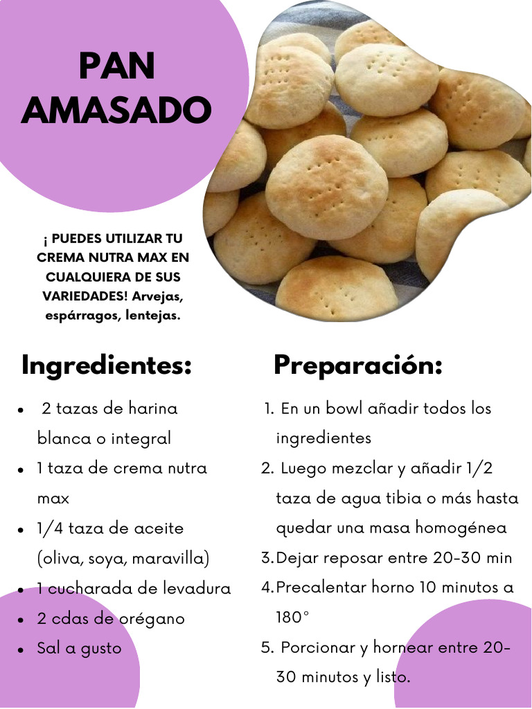 Recetario Nutra Max: Pan y Hummus | PDF