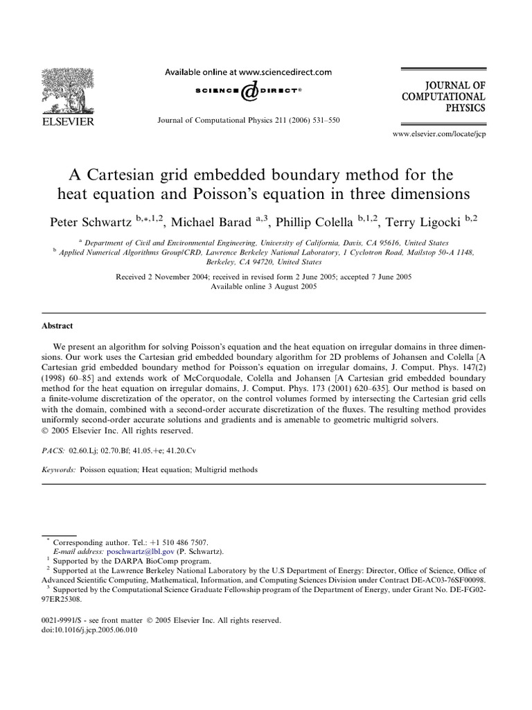 3D Cartesian Grid Method for PDEs | PDF | Partial Differential Equation ...
