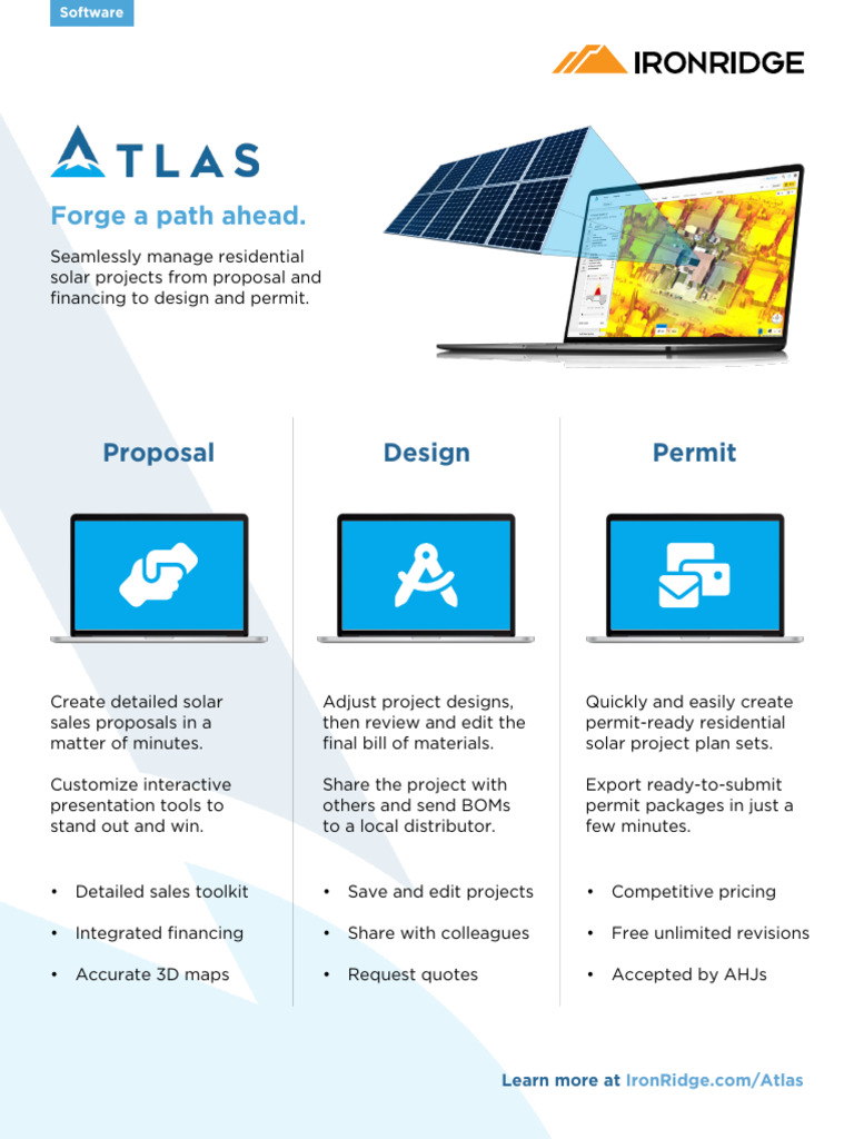 IronRidge Atlas Overview Brochure | PDF