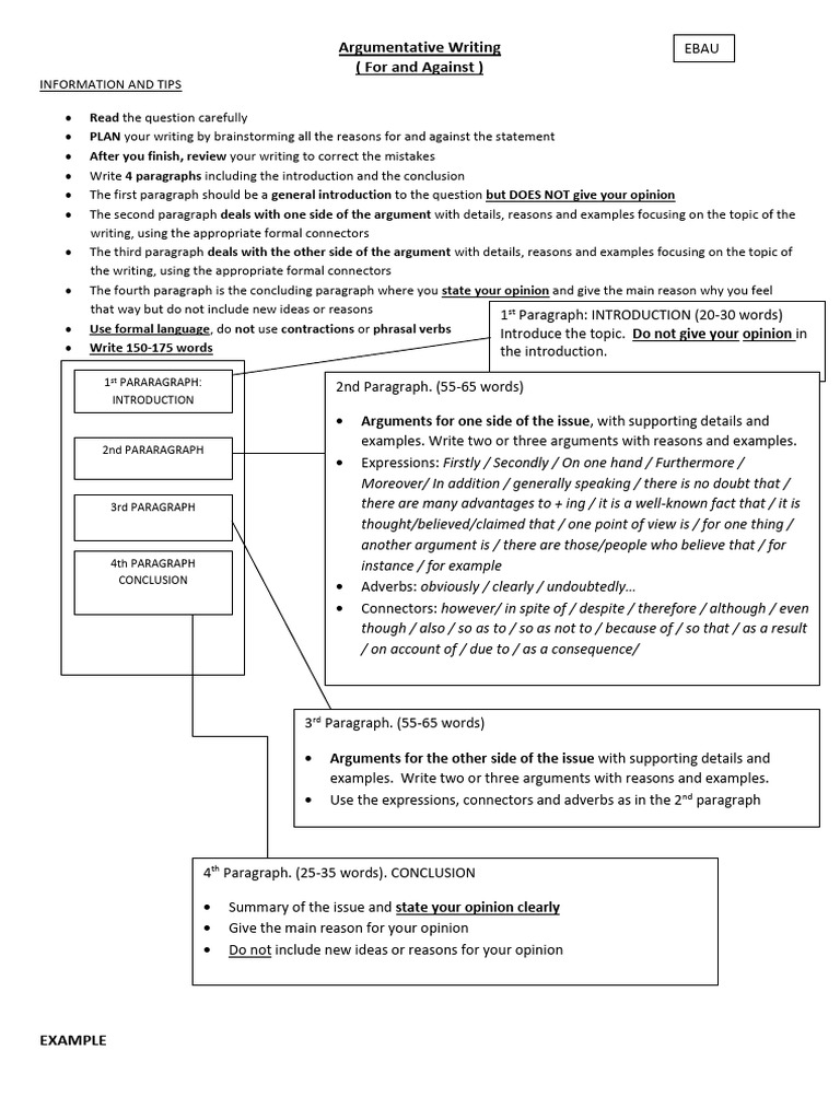Tips for Effective Argumentative Writing | PDF | Homeschooling | Argument
