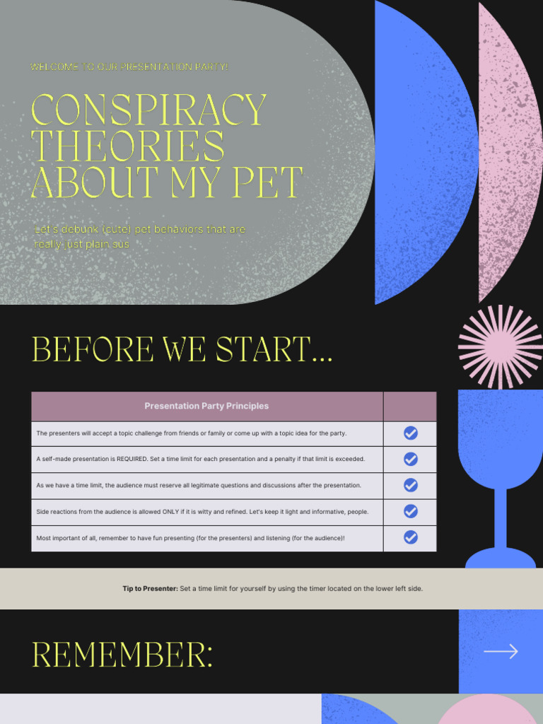 Fun Presentation Party Guidelines | PDF | Human Communication