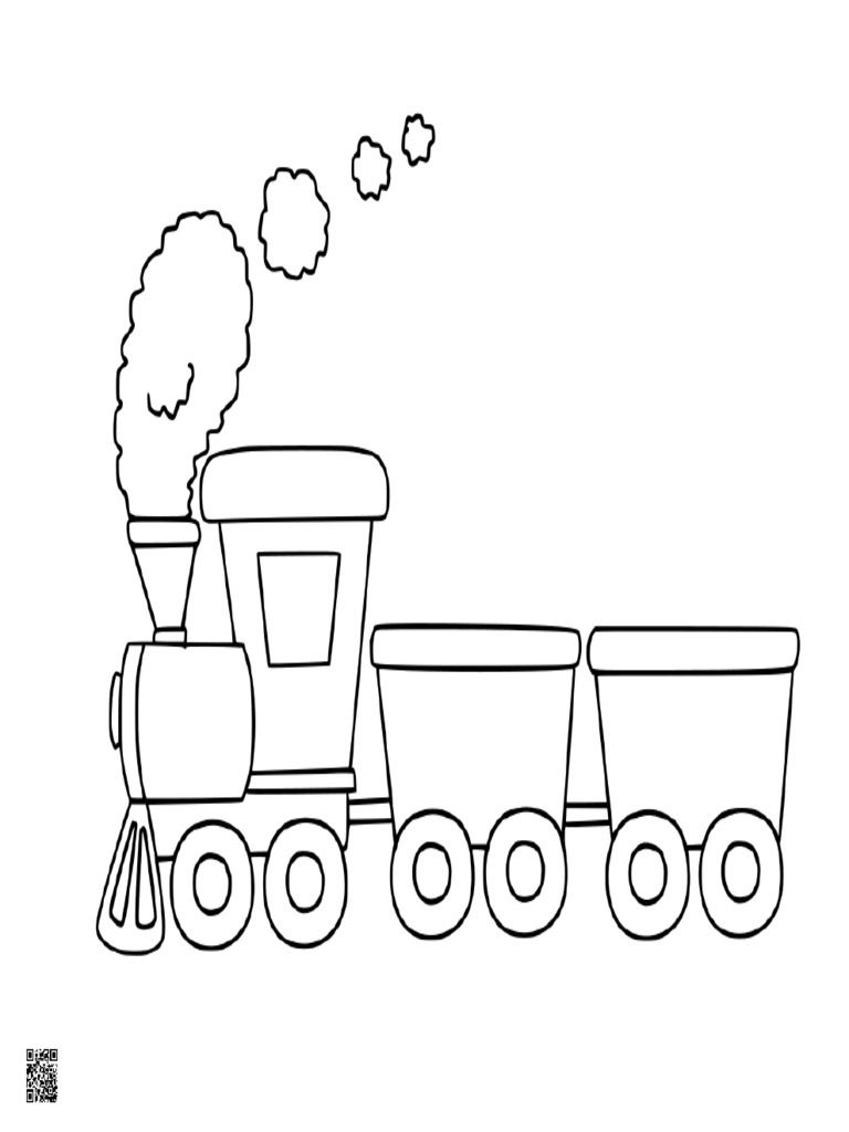 Simple Steam Engine Train With Cars | PDF
