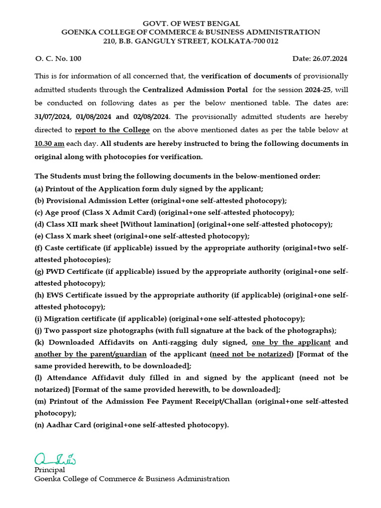 Document Verification Notice | PDF | Affidavit
