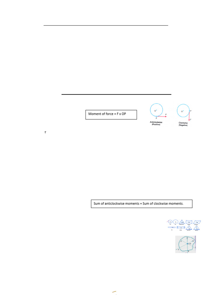 Physics Exam Revision Notes on Torque | PDF | Torque | Force