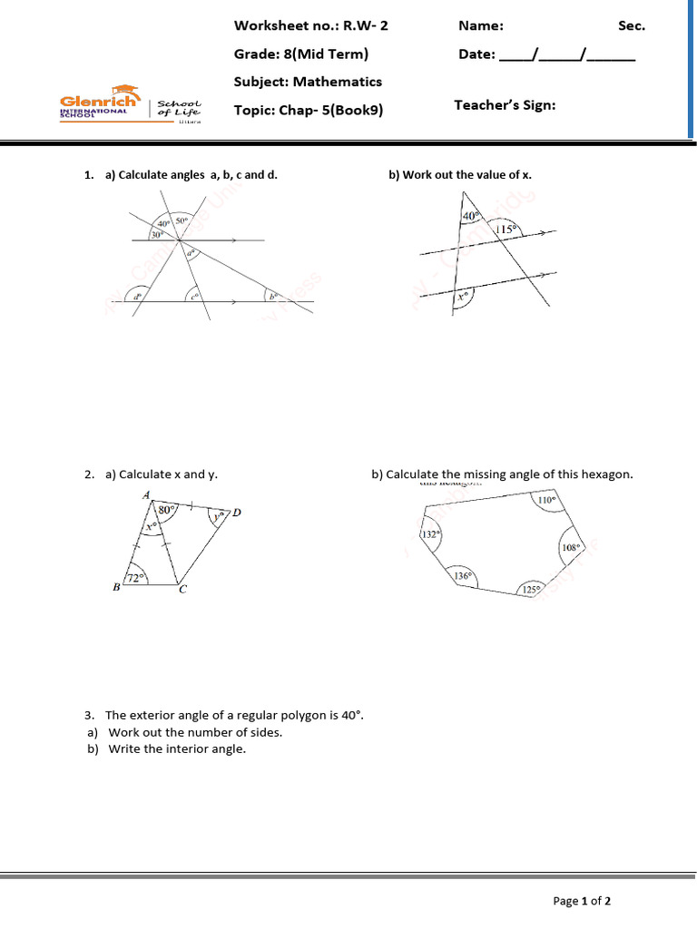 R.W - 2 Mid Term - Chap - 5 (Book 9) | PDF
