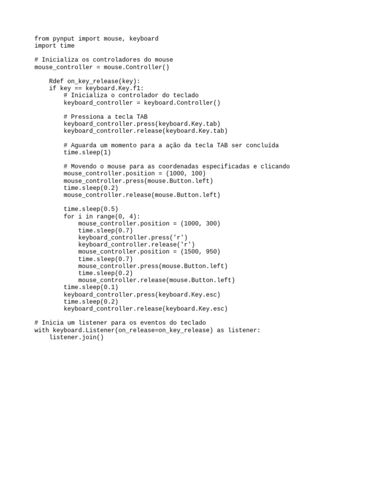 Automated Mouse and Keyboard Control | PDF