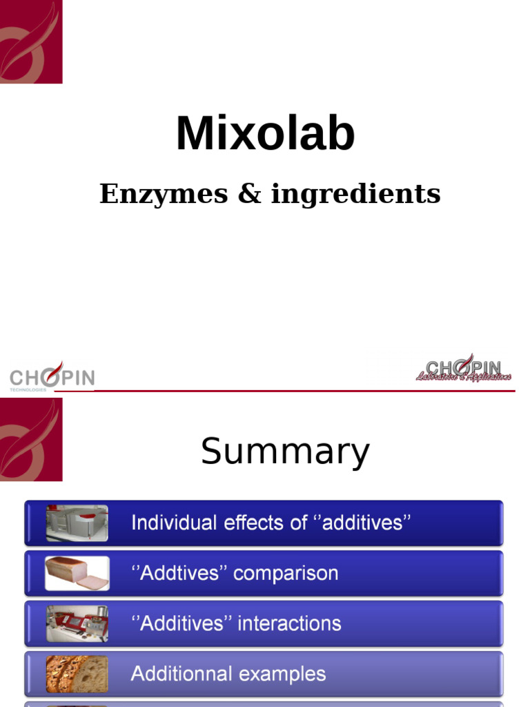 Mixolab Testing: Enzymes & Additives | PDF