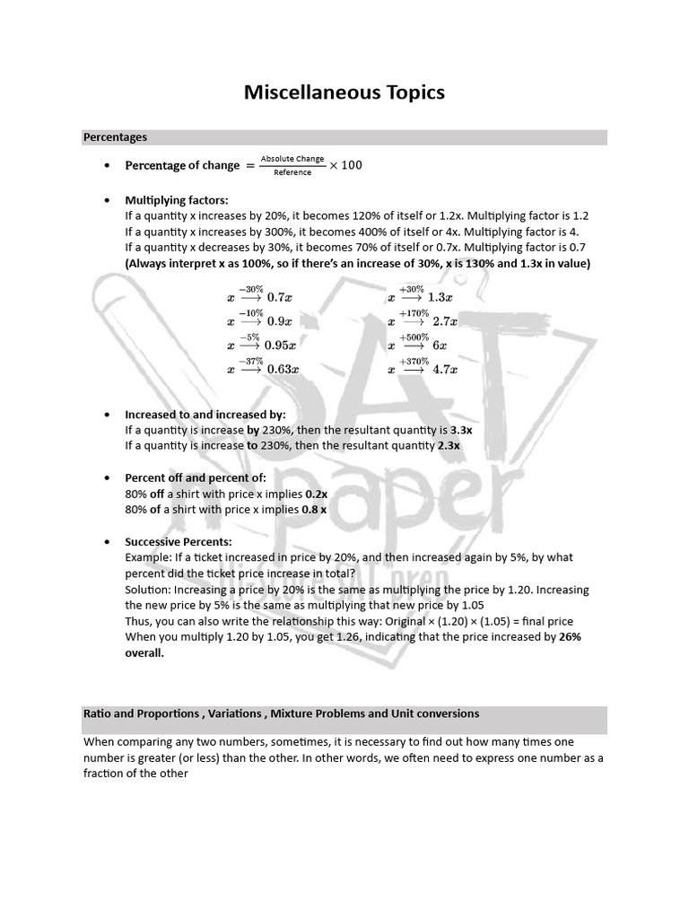 M60-C Miscellaneous Topics | PDF | Median | Mean