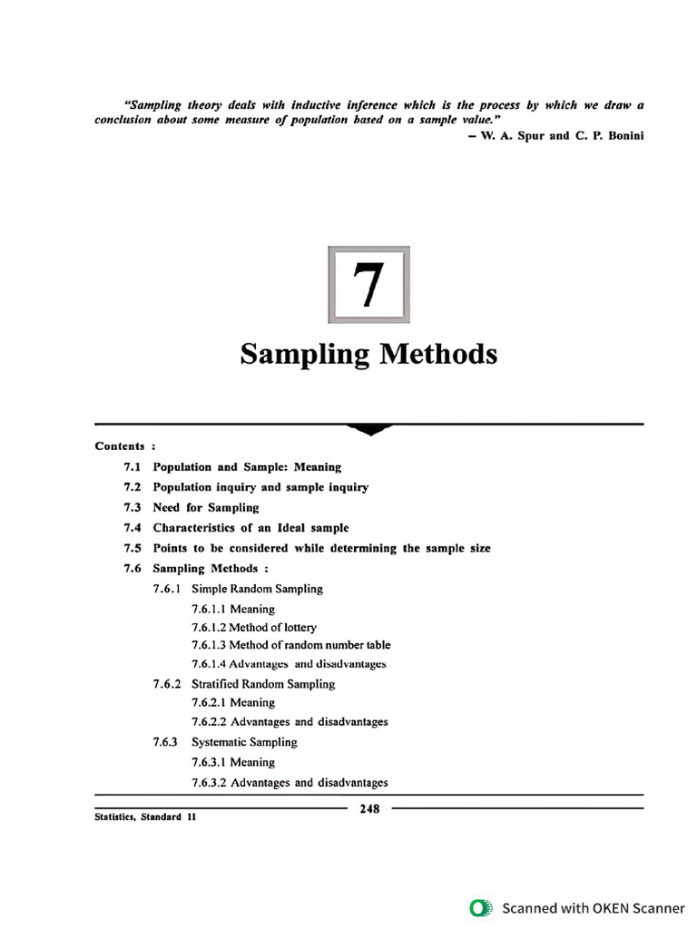 Sampling Theory | PDF