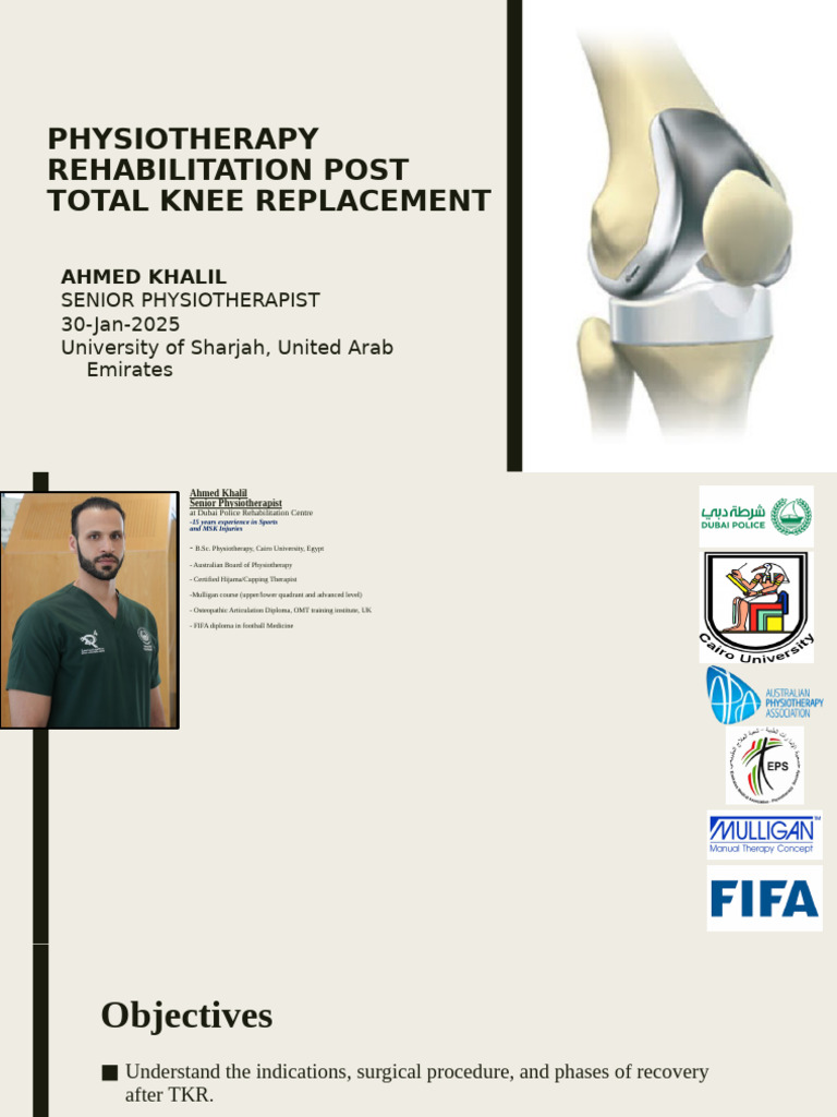 TKR Rehabilitation Protocol Overview | PDF | Knee | Physical Therapy