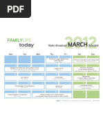 Download FamilyLife Today Audio Calendar - March 2012 by FamilyLife Today SN83097153 doc pdf