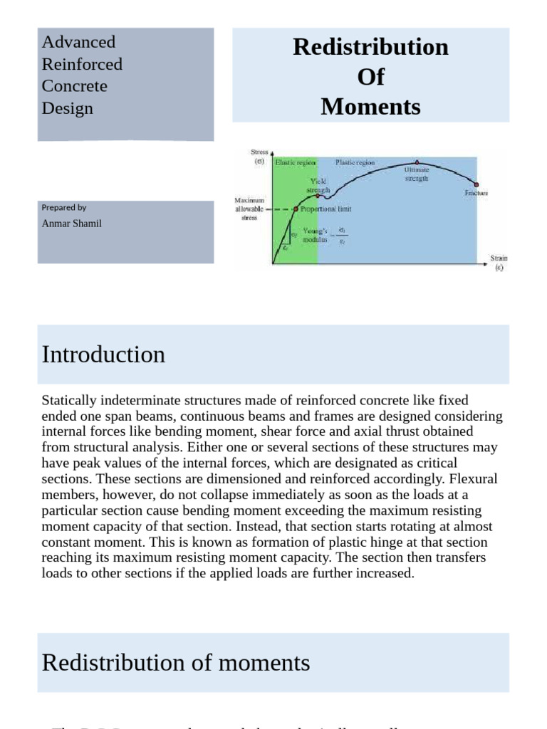 Moment Redistribution in R.C.C. Design | PDF | Bending | Beam (Structure)