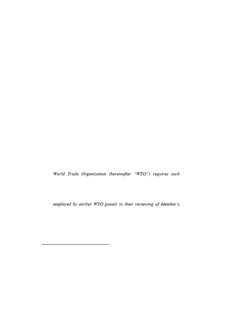 WTO Risk Assessment Review Analysis | PDF | World Trade Organization ...