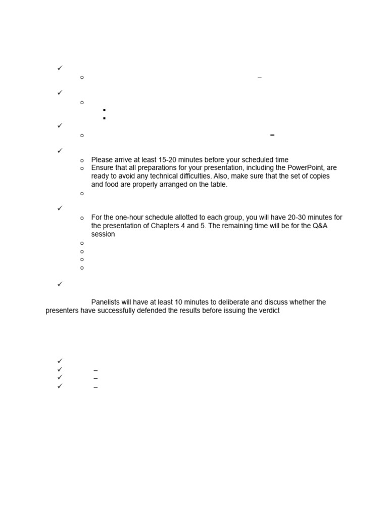 Guidelines For Final Defense v2 | PDF