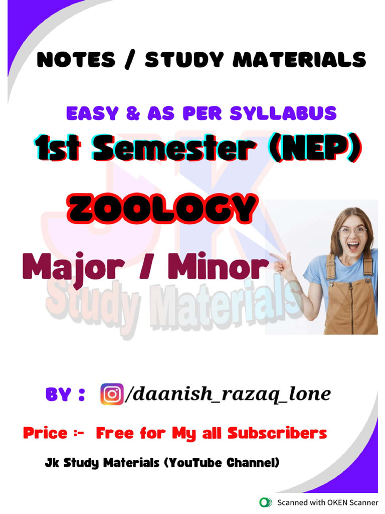 Botany 1st Sem Notes (Major & Minor) Cluster University Srinagar | PDF