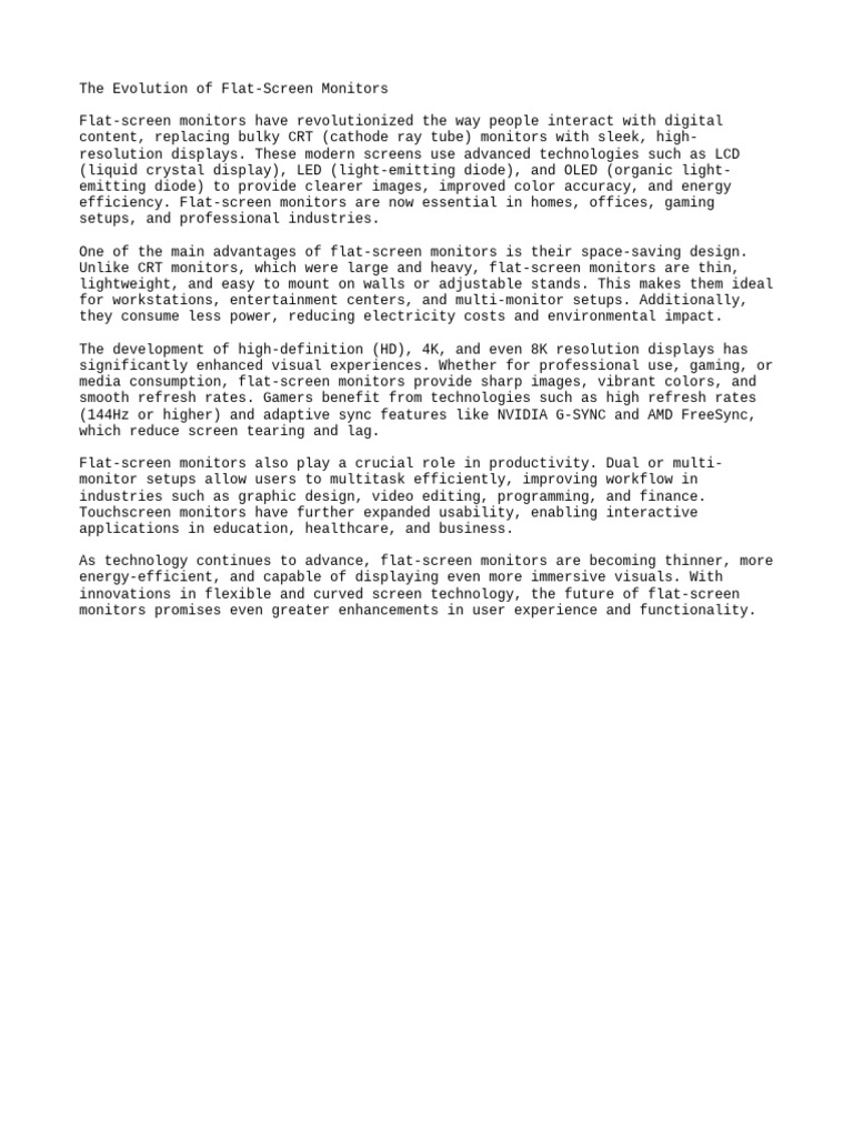 Monitors | PDF