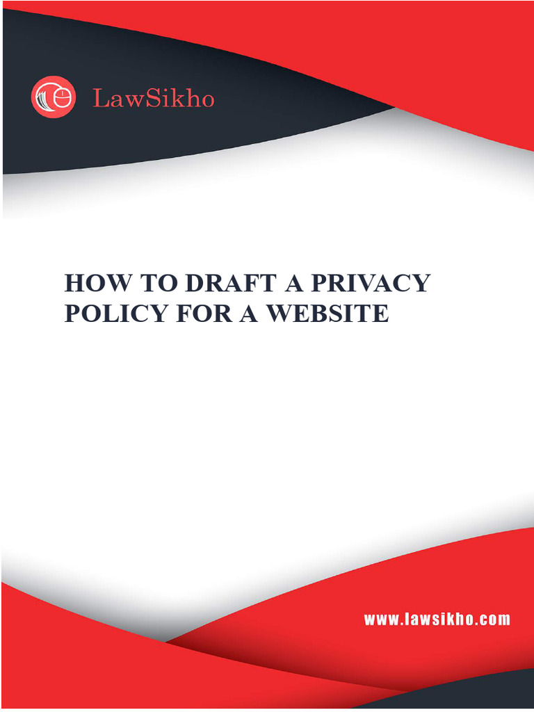 Drafting a Website Privacy Policy Guide | PDF | Http Cookie | Privacy