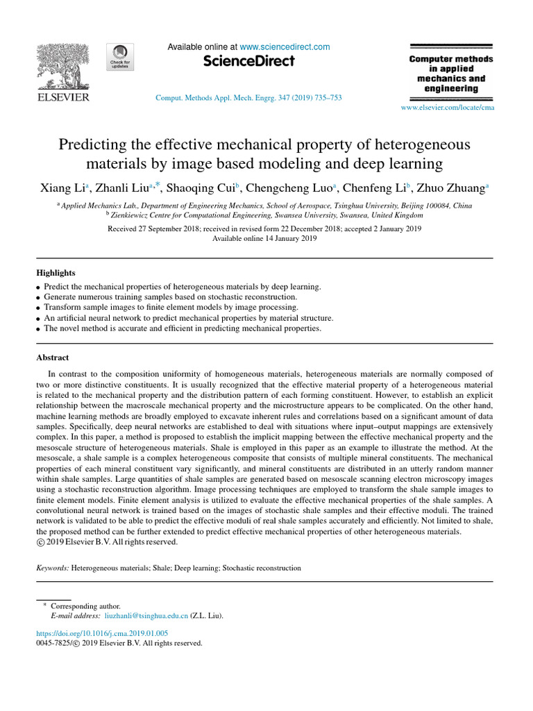 Deep Learning for Heterogeneous Material Properties | PDF | Deep ...