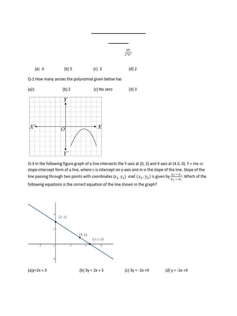 Maths Exam Questions 2023-24 | PDF | Zero Of A Function | Polynomial