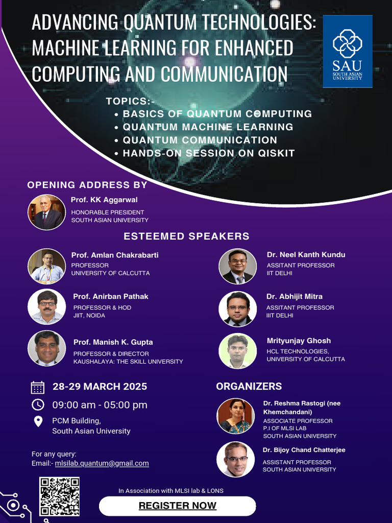 Quantum Technologies Workshop 2025 | PDF