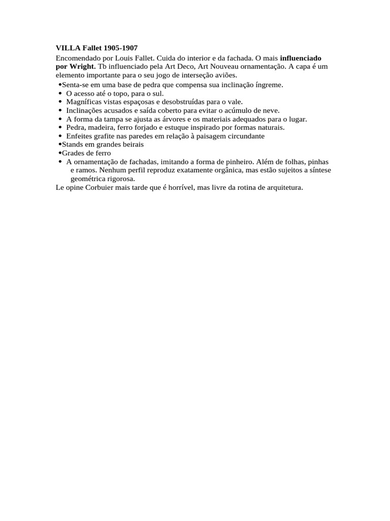 VILLA Fallet 1905 | PDF