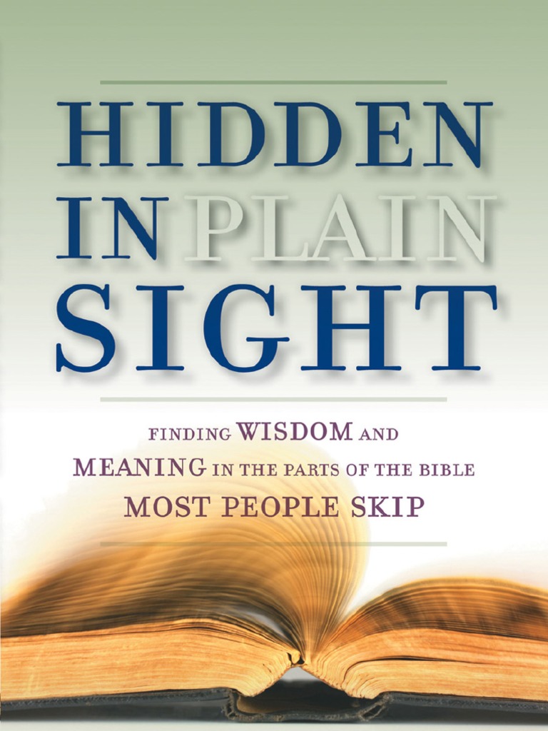 Hidden in Plain Sight PDF Apocalyptic Literature Bible